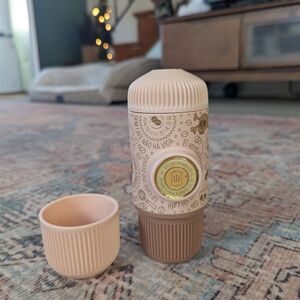 Pink and Brown Reusable Coffee Cup